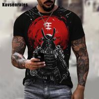 Japanese Samurai 3D Print T-shirt Men Women Fashion O-Neck Short Sleeve Ninja T Shirt Harajuku Streetwear Tees Tops Clothes