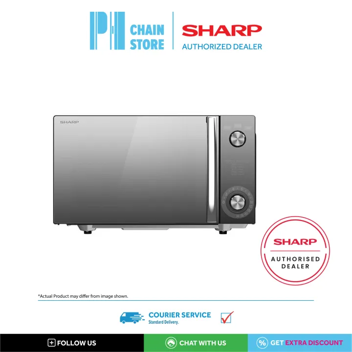 SHARP R2121FGK 20L MECHANICAL DIAL FLATBED MICROWAVE OVEN Lazada