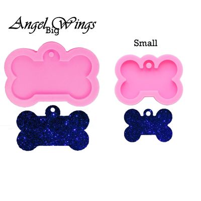 hot！【DT】✥  Dog Silicone Keychain Mold Epoxy Resin Mould Tag Label Molds Jewelry Making DY0061