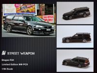 Street Weapon 1:64 Nissan Stagea R34 GT-R Wagon Diecast Model Car