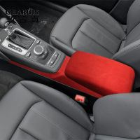 สำหรับ Audi Q2 2018-2022หนังนิ่มรถห่อ ABS รถ Arm Rest คอนโซลกลางฝาปิด Armrest กล่อง Pads สติกเกอร์ Trim