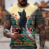 2023 new2022 New Fashion Animal Cat 3d T Shirt MenWomen Casual Round Neck Short Sleeve Sports Tee Shirt