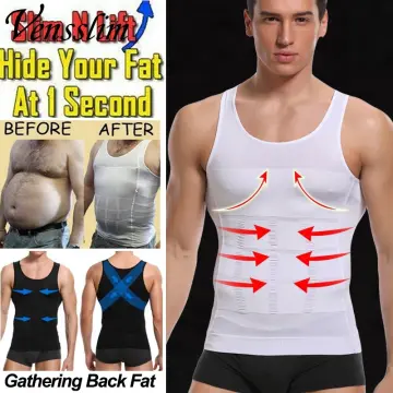 Mens Slimming Body Shaper Shapewear Abs Abdomen Compression Shirt