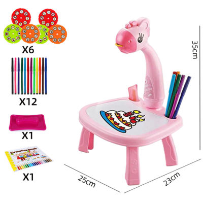 Projection drawing table Childrens toys Learning projection drawing board New Year Christmas gift Smart writing desk lamp