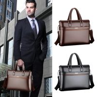 Kangaroo Leather Briefcases For Men Laptop Designer Document A4 Business Tote Handbag Shoulder Square Side Porter Crossbody Bag