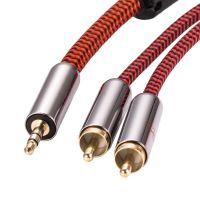 Hifi Audio Cable Mini Jack 3.5mm to Dual RCA for Car AUX PC AMP Headphone Mobile 3.5 to 2 RCA Speaker Cable 1M 2M 3M 5M 8M 10M