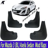 JHTJHNDTGFJHND 4ชิ้น/เซ็ตรถ Mud Flaps สำหรับ Mazda 3 (BL) Axela ซีดาน2009-2013 Mudflaps Splash Guards Mud Flap Mudguards Fender 2010 2011 2012 4P