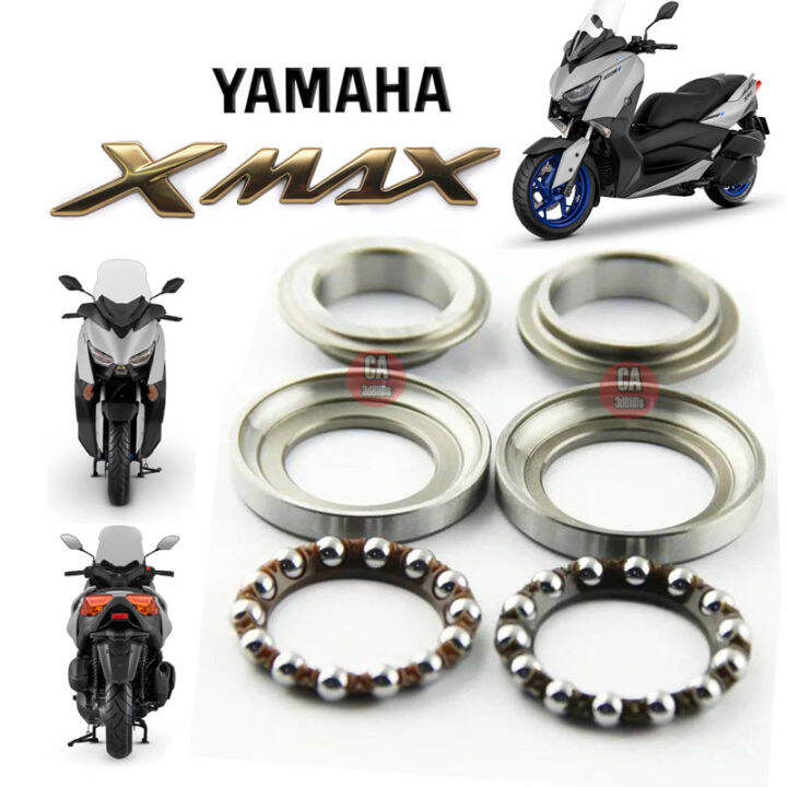 ถ้วยคอ-ชุดลูกปืนคอ-yamaha-xmax300-ลูกปืนคอ-xmax300-สินค้าตรงรุ่น-ไม่ต้องแปลง-xmax300-ถ้วยคอกลึง-ลูกปืนคอเม็ดกลม