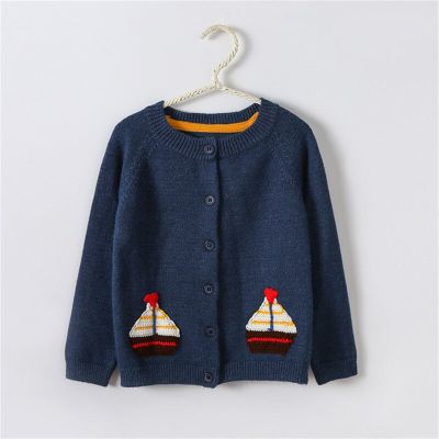 Children Sweater Autumn Winter Toddler Cardigan Coat Kids Cartoon Cashmere Knitted Sweaters For Baby Boys Girls 2-6 Year Jacket