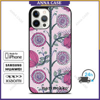 Marimekko 992 กรณีโทรศัพท์มือถือ iPhone 14 Pro Max / iPhone 13 Pro Max / iPhone 12 Pro Max / Samsung Galaxy Note10 Plus / S22 Ultra ฝาครอบป้องกันการตก