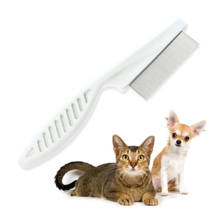Mh19 1pc Pet Remove Fleas Lice Stainless Steel Comb Hair Grooming Tool