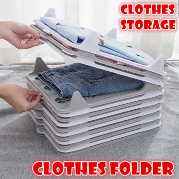 2pcs Clothes Folding Board Adult Kids Magic Clothes Folder T Shirts Jumpers  Organizer Fold Save Time Quick Clothes Holder