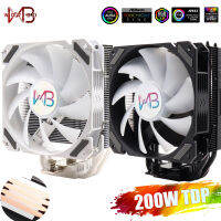 CPU Cooler Ventilador 120 มม. RGB ARGB พัดลมระบายความร้อน Ventilateur สำหรับ Intel LGA 1151 1155 1200 1700 2011 X79 X99 AMD AM4 หม้อน้ำ-Laocher