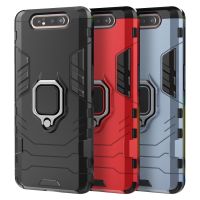 【Enjoy electronic】 For Samsung Galaxy A80 Case Cover Luxury Full Protective Ring Magnetism Holder Shockproof Case For Samsung A80 case SM-A805F