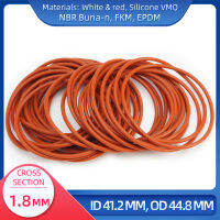 โอริง CS 1.8 มม. ID 41.2 มม. OD 44.8 มม. วัสดุพร้อมซิลิโคน VMQ NBR FKM EPDM ORing Seal Gaske-Lusjeh