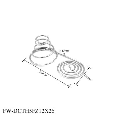 AAA Battery Positive Negative Conversion Spring Contact Plate AA Battery NIckel Wire  Coil  Conical Spring Electrical Connectors