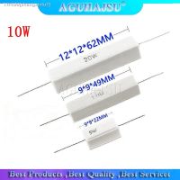 ☈▥ 10pcs 10W Cement resistance resistor 1 2 5 8 10 15 20 25 100 ohm 1R 2R 5R 8R 10R 15R 20R 25R 100R 1k 2k 10k