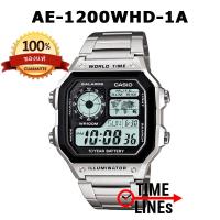 CASIO ของแท้ 100% นาฬิกาผู้ชาย AE1200WHD-1AVDF พร้อมกล่องและรับประกัน 1 ปี AE-1200, AE1200