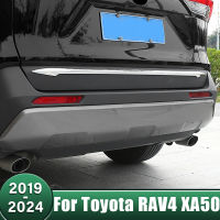 ABS รถด้านหลัง Trunk Tail Gate ฝาปิดสติกเกอร์อุปกรณ์เสริมสำหรับ Toyota RAV4 XA50 2019 2020 2021 2022 2023 2024 RAV 4 Hybrid