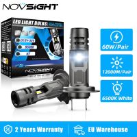 【CW】 NOVSIGHT H7 Headlight Bulb 1:1 Size Lights 60W 6500K with Car Lamps Super Plug and Bulbs