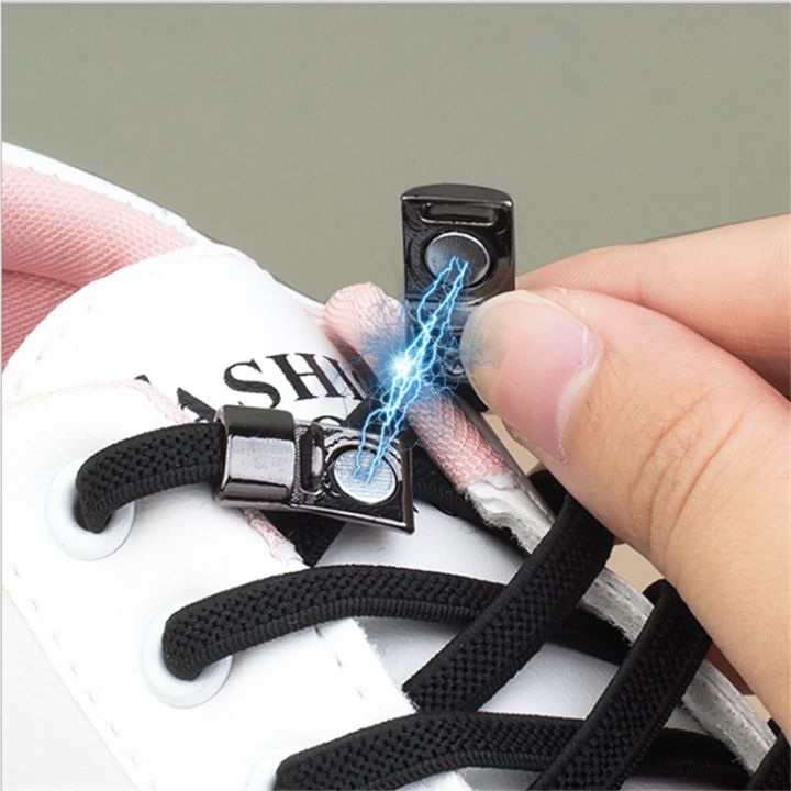 lz-elastic-reticulated-woven-flat-shoe-laces-buckle-lock-no-tie-cadar-os-fecho-quick-wear-lazy-shoelace-capsule-8mm-2pcs