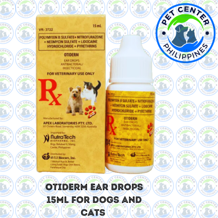 OTIDERM INSECTICIDAL EAR DROPS FOR DOGS & CATS 15ML Lazada PH