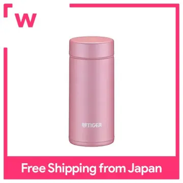 Tiger Thermos Water Bottle One Touch Mug Bottle 6 Hours Warm and Cold 200ml at Home Tumbler Available Fresh Pink MMX-A022PA