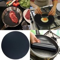 2pcs Round Non-Stick Mat Pan Fry Liner Sheet Cooking Wok Kitchen Baking Pad BBQ Baking Mats Diameter 24cm Kitchen Tool