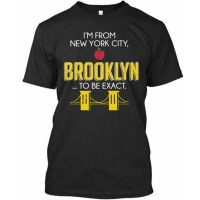 2022ฤดูร้อนเสื้อยืดสบายๆ Brooklyn จะแน่นอน Im จากนิวยอร์กซิตี้ Brooklyn พรีเมี่ยมเสื้อยืดผ้าฝ้ายด้านบน