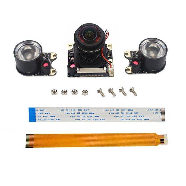 Raspberry Pi Ir-cut Camera 5mp Fisheye Lens 175 Degree For Raspberry 4b