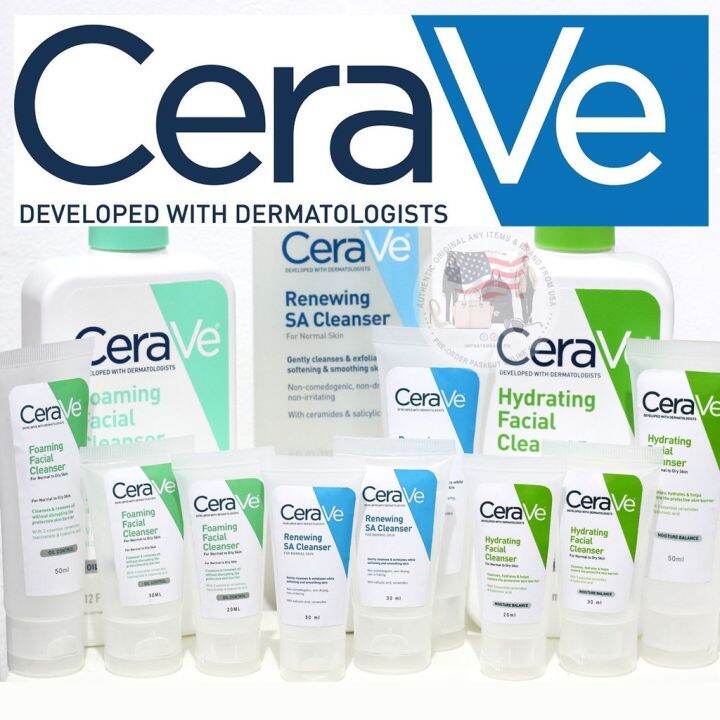 🇺🇸 CeraVe - Foaming Hydrating Renewing Size: 20ml 30ml 50ml | Lazada PH