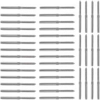 สกรู Swage Lag 40แพ็คด้านซ้ายขวาสำหรับระบบรางสายเคเบิล1/8นิ้วตกแต่งบันไดไม้โพสต์บอลเตอร์ฮาร์ดแวร์ Promotio