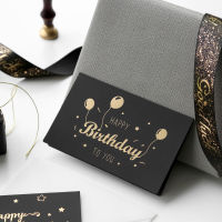 10pcs Baby Shower Invitations Small Business Supplies Packaging Professional Black Business Card Happy Birthday Postcard