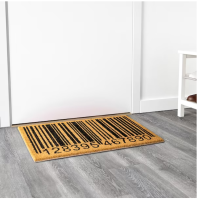 Door mat size 40x70 cm.