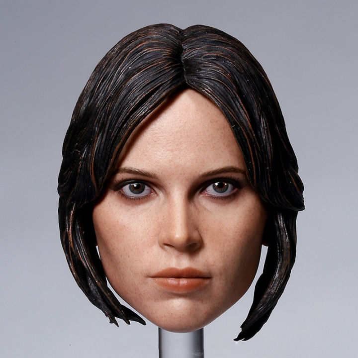 202116 Scale Female Head Sculpt Accessory Felicity Jones Head Carving Model Toys for 12 inches Action Figure Body