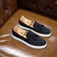 British Sneaker Leather Suede (Black)