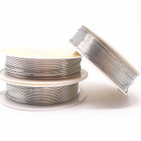 2021Wholesale 0.20.30.40.50.60.70.81.0 mm Brass Copper Wires Beading Wire For Jewelry Making silver colors