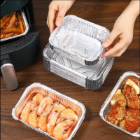 ฟอยล์เครื่องครัวสำหรับการอบฟอยล์อลูมิเนียมภาชนะขนมปัง Takeout การจัดเก็บมีทโลฟเบเกอรี่ทิ้งคุกกระทะกระทะเค้ก