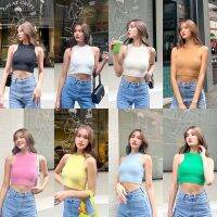 Flury croptop❄️(280฿ฟรีส่ง) เสื้อครอปแขนกุดมาใหม่ ผ้าไหมพรมขนมิ้งค์น่านักสุดๆ เนื้อผ้านุ่มนิ่ม ใส่สบาย ผ้าไม่คัน wynn