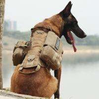 （PAPI PET）สายรัดเป้สุนัขยุทธวิธี,K9Vest แบบไม่ต้องดึงด้ามจับทางเดินสะดวกกลางแจ้งปรับได้สวมใส่สบายสายจูงสุนัขบริการฝึกอบรม