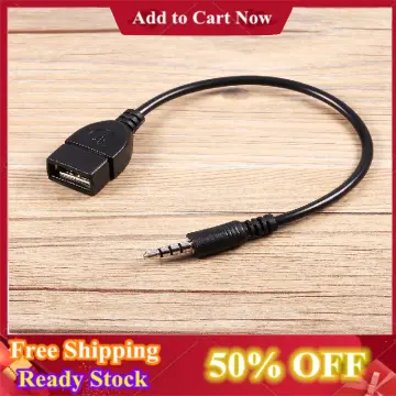 TechTrance [for COMPATIBLE CARS Only) USB Female to 3.5mm Jack