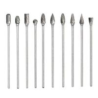 10Pc 6นิ้วยาว Double Cut ทังสเตน Solid Carbide Rotary Burrs ชุด1/8 Inchm Shank Twist เจาะ Bit สำหรับเครื่องมือโรตารี่