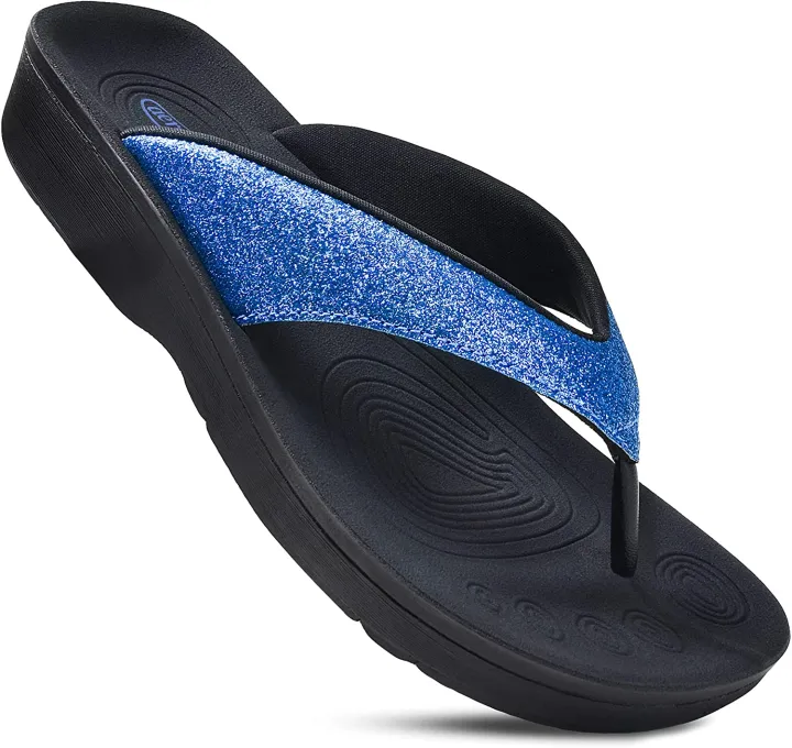 Aerothotic Original Orthotic Comfort Thong Style Flip Flops Sandals For Women With Arch Support 4289