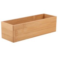 Bamboo Drawer Organizer Drawer Divider Compartment Natural Bamboo Cutlery Tray Kitchen Storage Organizer for Home Office Closet