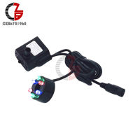 DC 5.5-12V 3W Pump with 6 Perforated Waterproof LED Lights Colorful Light DC Water Pump 200LH Submersible Fountain Aquarium