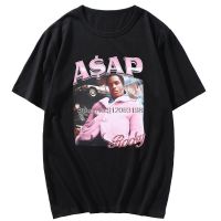 Harajuku Creativity Asap Rocky T-shirt Top Mens Oversized Hip Hop Street Tshirt Women Black Vintage Style Short Sleeve T Shirt 4XL 5XL 6XL