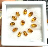 พลอยซิทริน 5x3มม. ทรงวงรี ทรงหลวม 1 กล่อง 5x3mm Citrine Oval cut gemstone loose 1 box