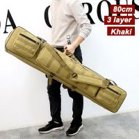 3 Layer 80cm/100cm/120cm Oxford Fishing Bag Men Fish Rod Bags Shoulder Fishing Bags Tackle Backpack Handbag Outdoor Sport XA234G