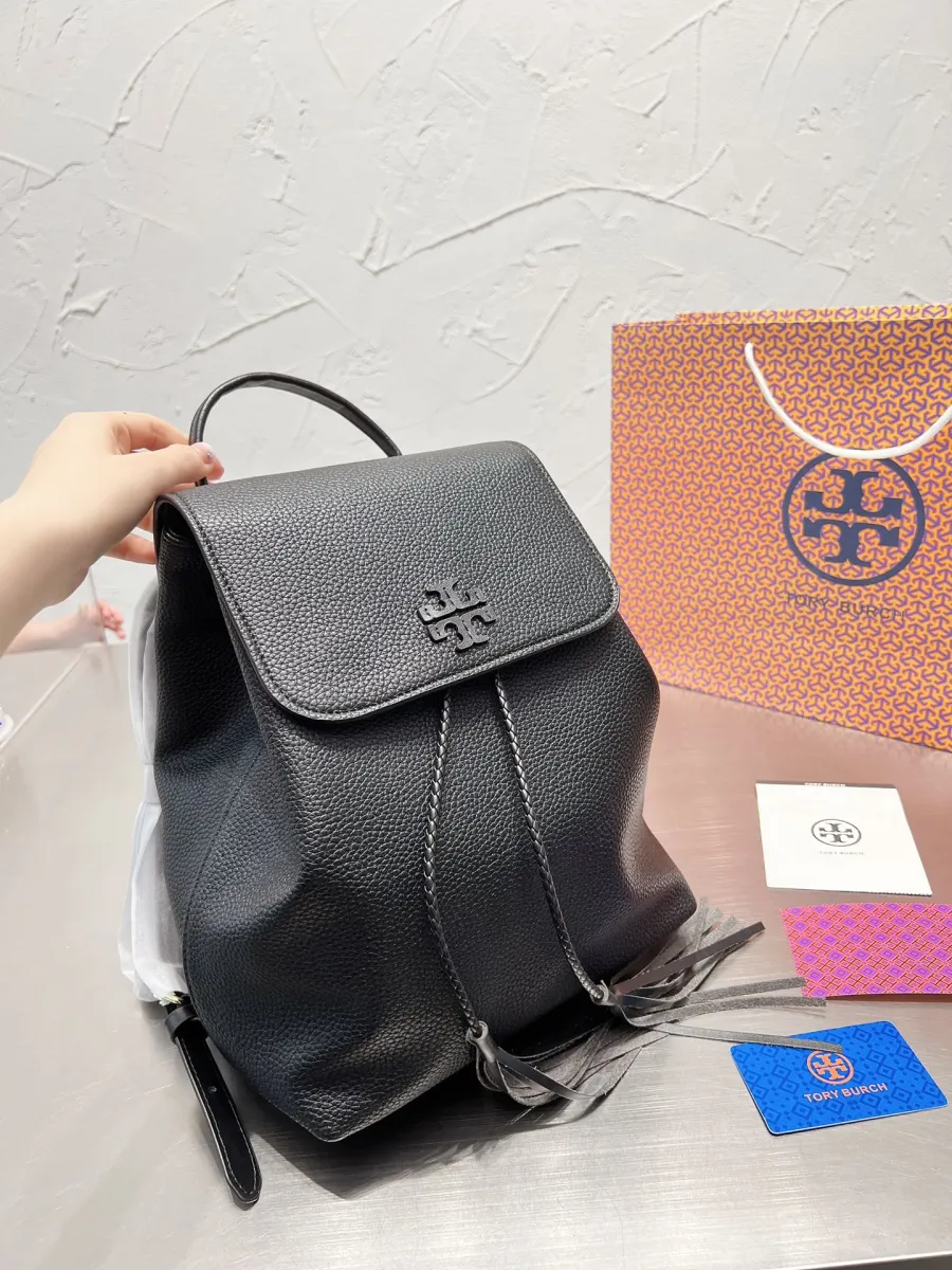 High Quality Tory Burch New Shoulder Bag Head Layer Cowhide Ladies Casual Bag Leather Travel Bag Tb Tassel Backpack | Lazada High Quality Tory Burch New Shoulder Bag Head Layer Cowhide Ladies Casual Bag Leather Travel Bag Tb Tassel Backpack | Lazada