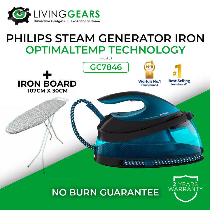 [ NO BURN GUARANTEE ] Philips GC7846 Steam Generator Iron 6.5Bar 420g
